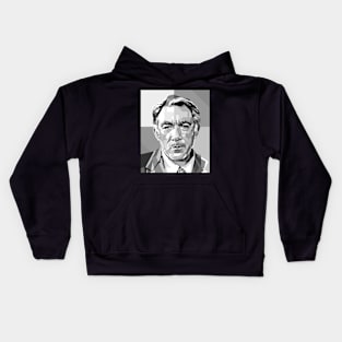 Anthony Quinn Grayscale illustration 2 Kids Hoodie